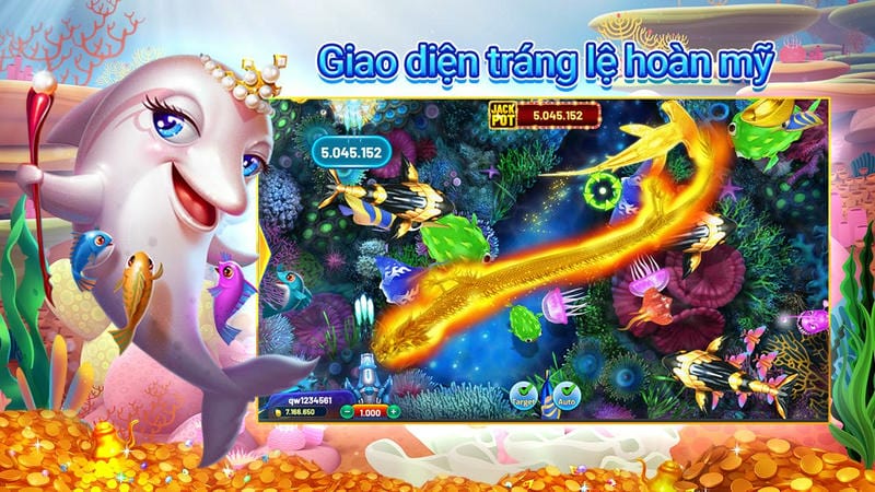Giao diện game bắn cá 78WIN với boss khủng xuất hiện.